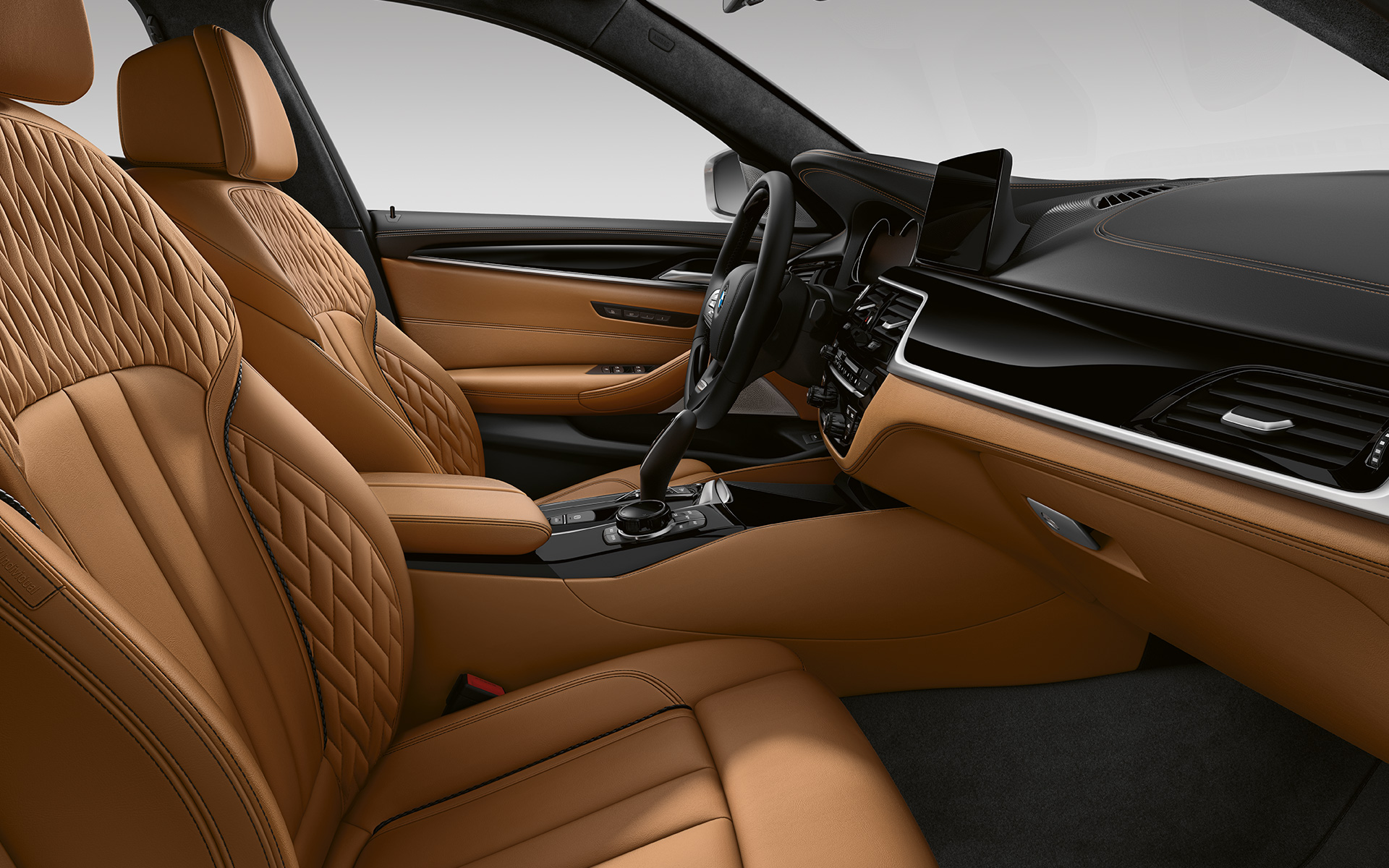 BMW Série 5 Berlina, G30, atualização, 2020, interior, em pele integral Merino BMW Individual | Caramel BMW Série 5 Berlina, G30, atualização, 2020, interior, em pele integral Merino BMW Individual | Caramel