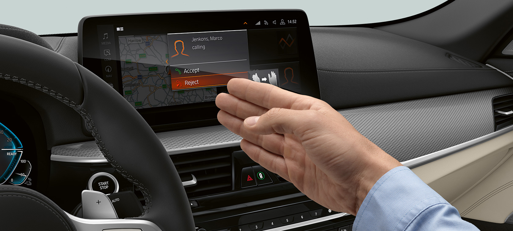Tecnologias do BMW Série 5 Berlina, G30 Ecrã de informações, BMW Série 5 Berlina, G30, atualização, 2020, interior, posto de condução