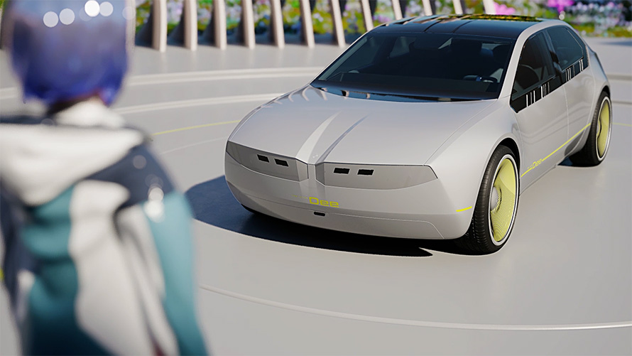 BMW i Vision Dee, viatura Vision, design exterior, ícone digital
